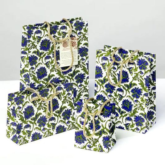 Blue Green Gift Bags mini