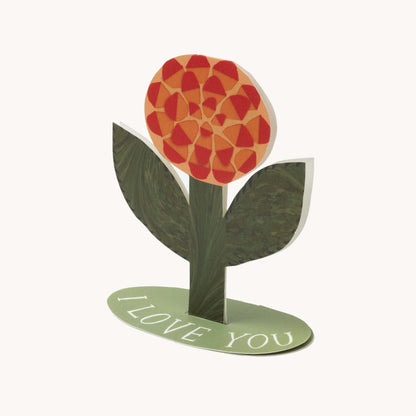 I Love You Rose Stand-Up Card