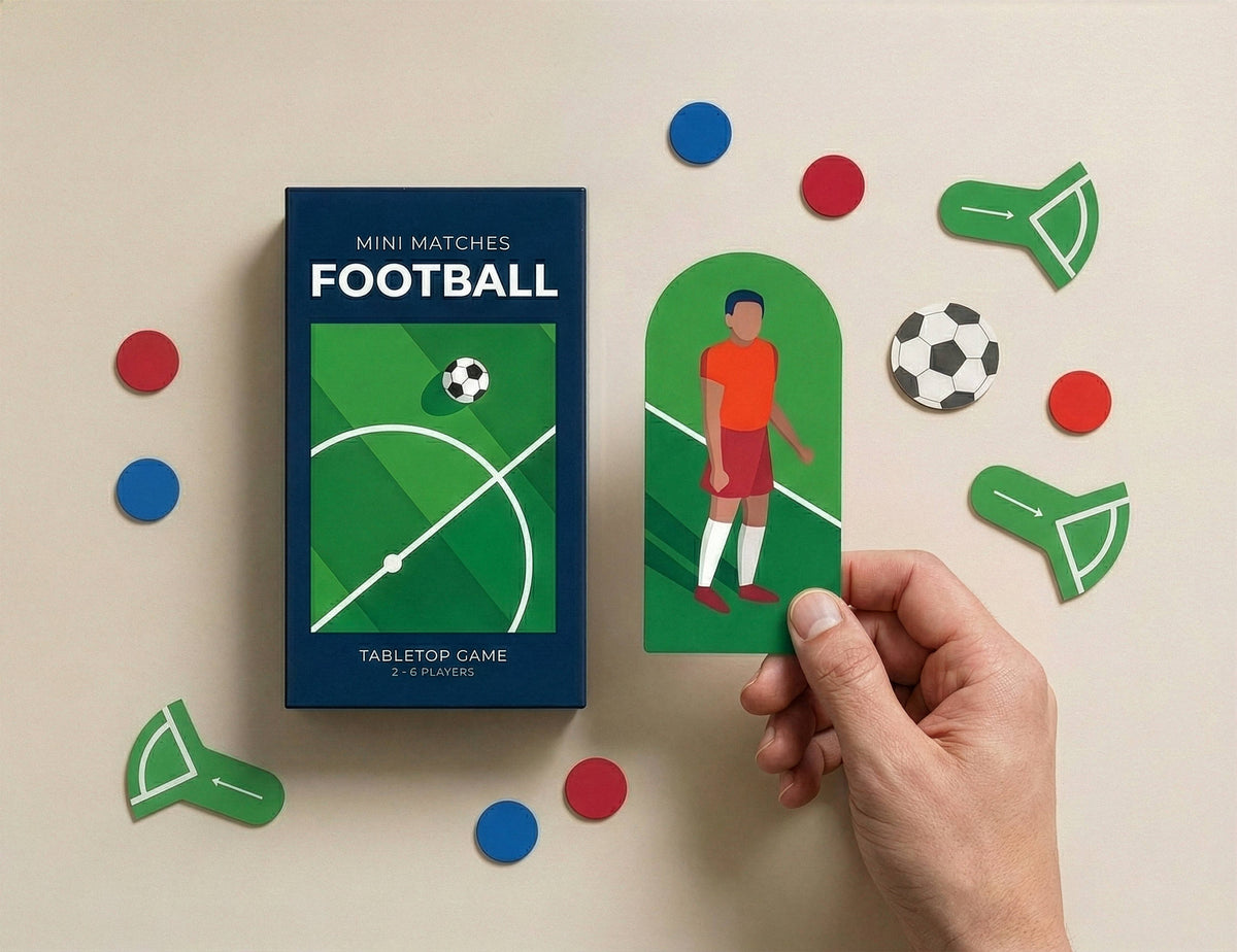 Mini Matches Football | Tabletop Game Set for Fans