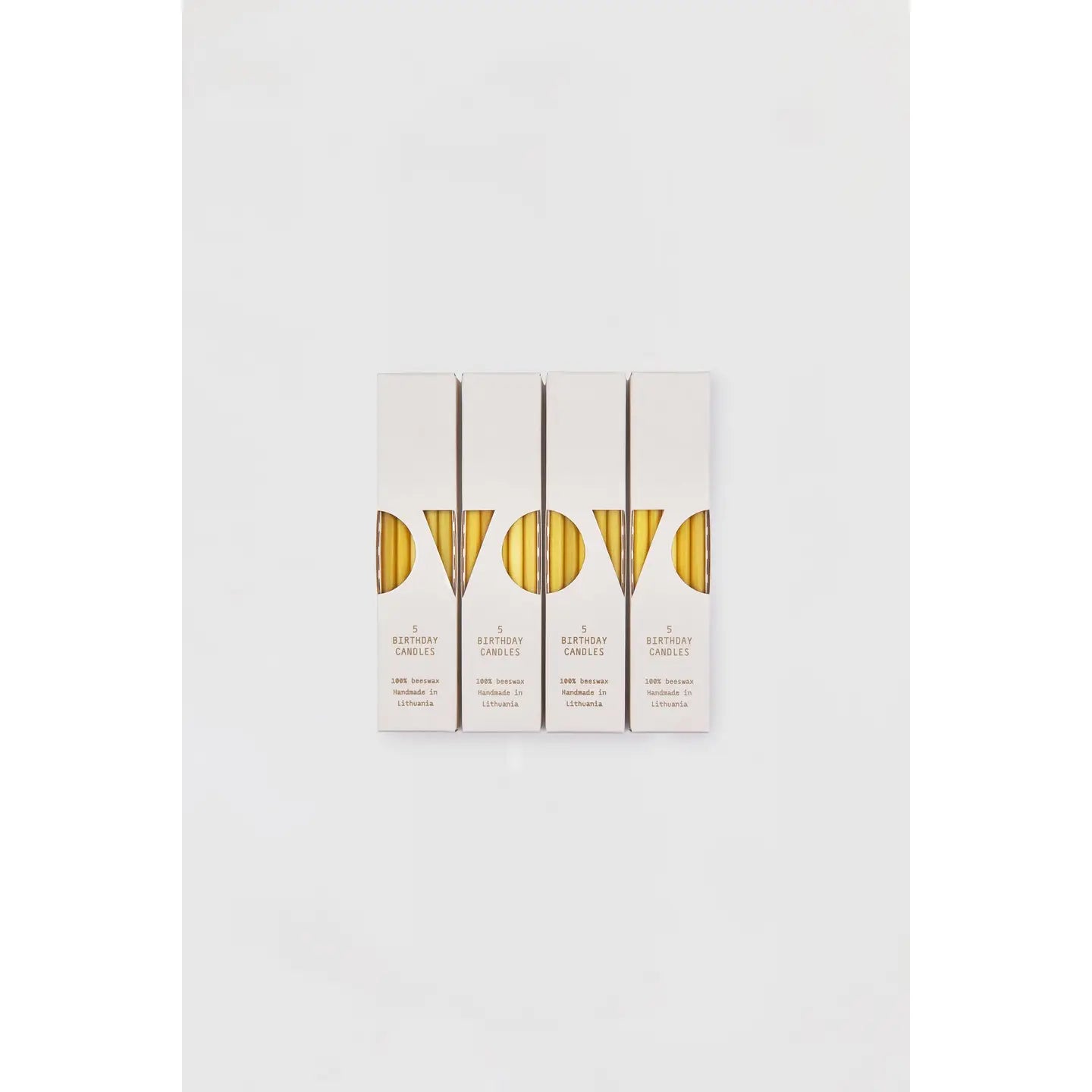 OVO 5 Birthday Candles  - Red Tone