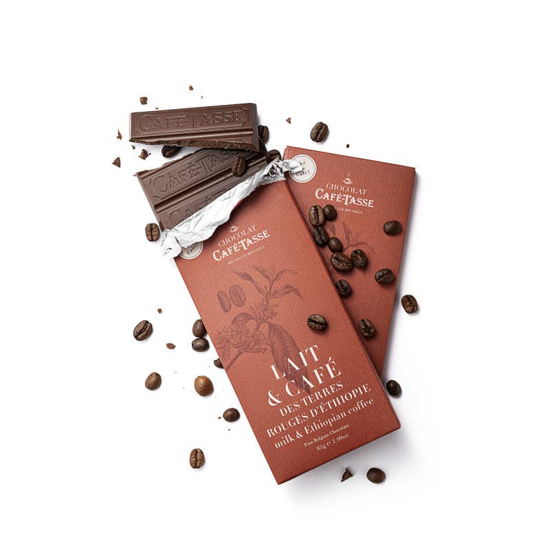 Cafe-Tasse Chocolate Bar 85g 
Milk & Ethiopian Coffee