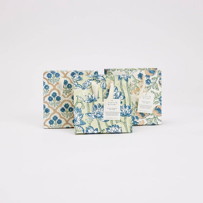 Hand Block Printed Gift Bags (Small) - Indigo Collection