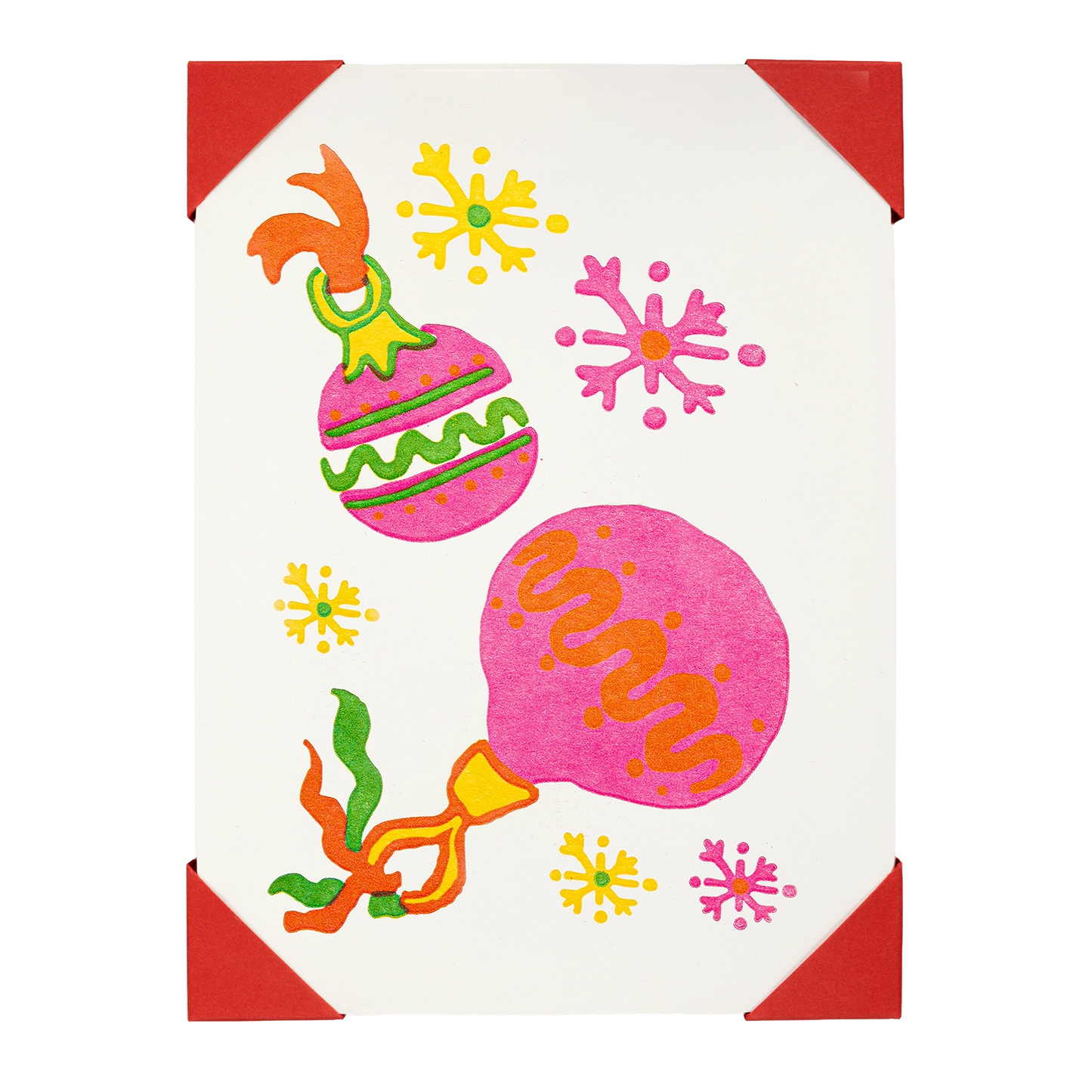 Archivist Pink Baubles Card Pack 5