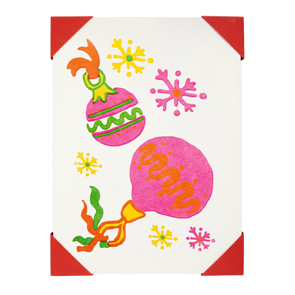 Archivist Pink Baubles Card Pack 5