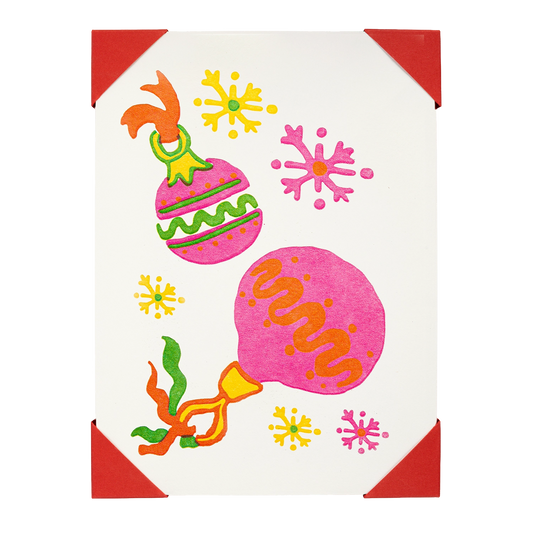 Archivist Pink Baubles Card Pack 5