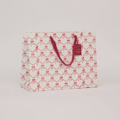 Block Printed Gift Bags (Large) - Christmas Pudding