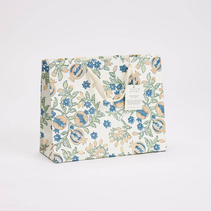 Hand Block Printed Gift Bags (Medium) - Indigo Collection