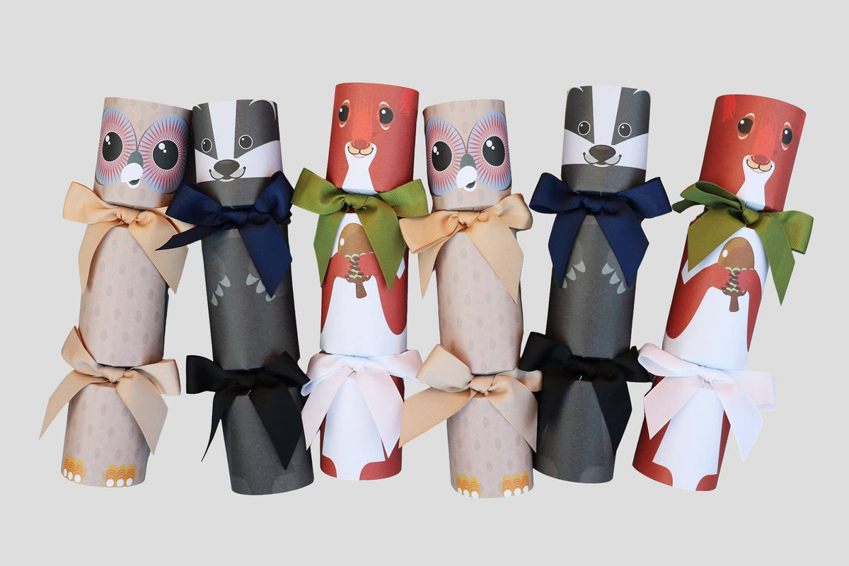 FOREST FRIENDS LUXURY CHRISTMAS CRACKERS