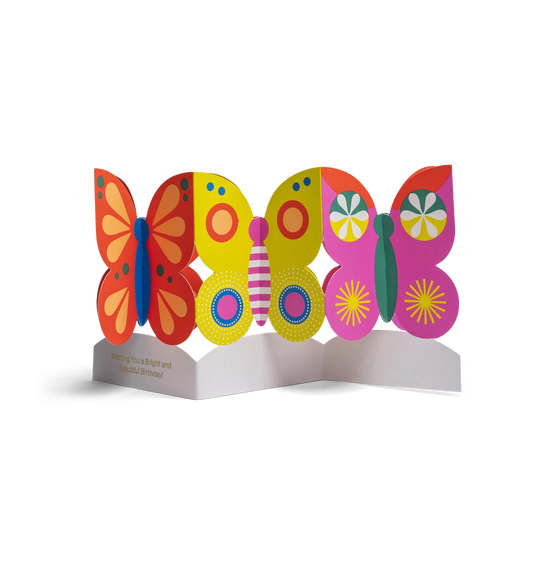 Bright & Beautiful Birthday Butterfly Pop-Up Card