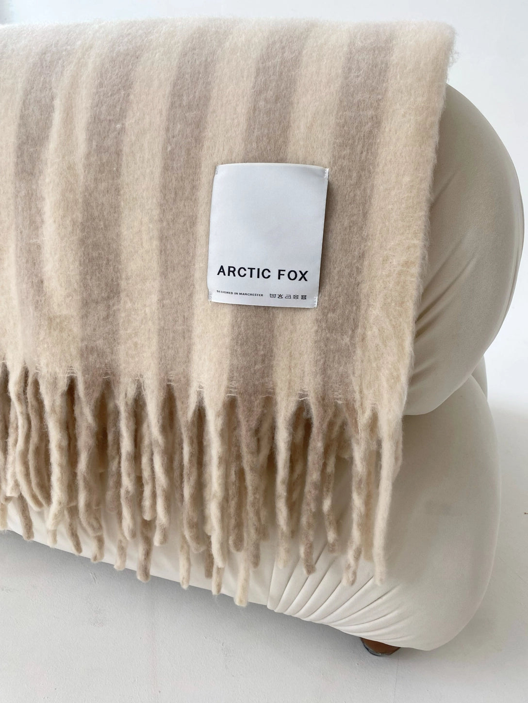 Artic Fox Pale Taupe Throw