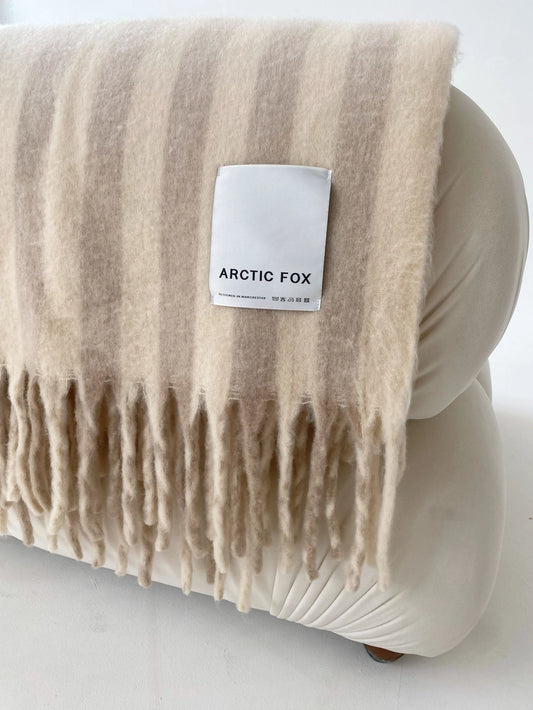 Artic Fox Pale Taupe Throw