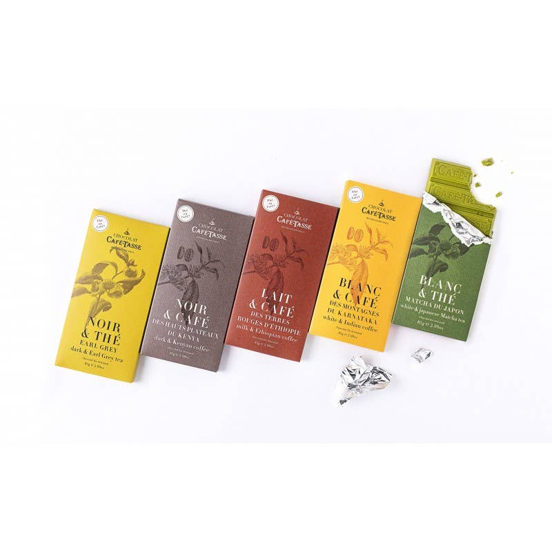 Cafe-Tasse Chocolate Bar 85g 
White Chocolate & Indian Coffee