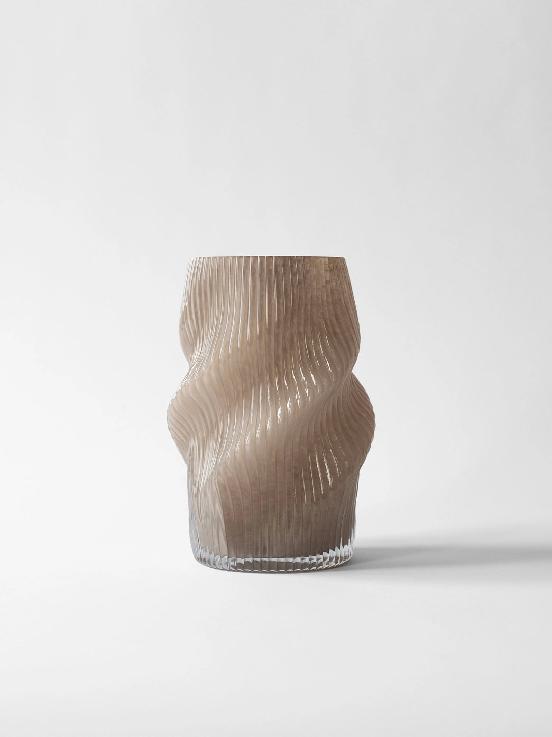 Glass Swirl Fano Vase