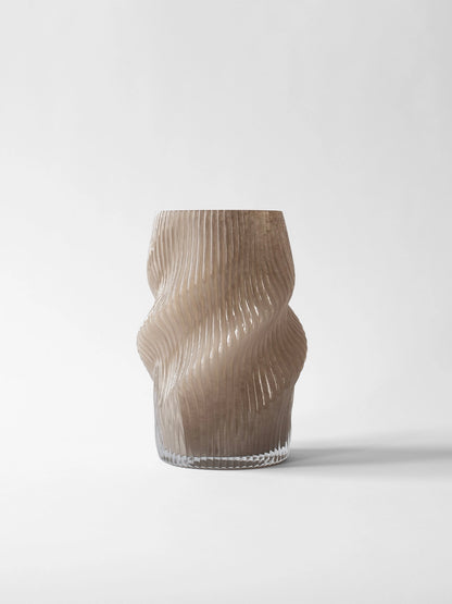Glass Swirl Fano Vase