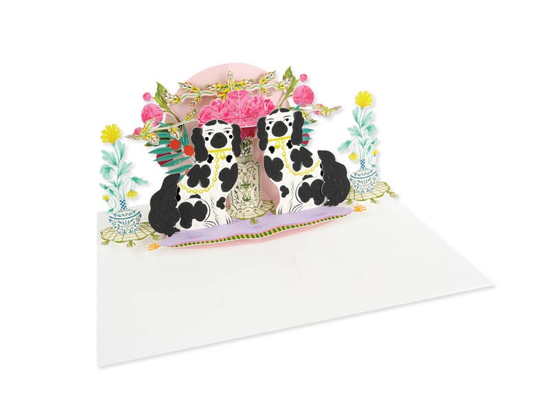 Staffordshire Dogs Pop-Up Card