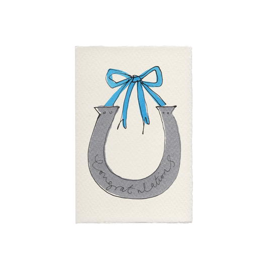 Lucky Horseshoe Congratulations Card