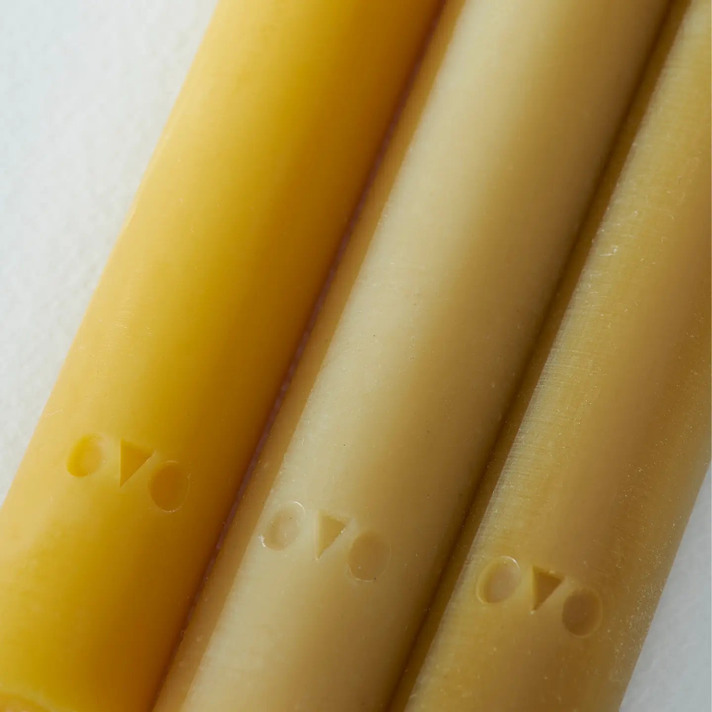OVO Classic Beeswax Tapers, Set of 2