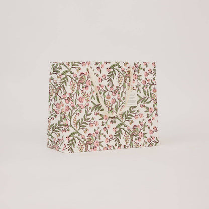 Hand Block Printed Gift Bags (Large) - Blush Refresh Collection