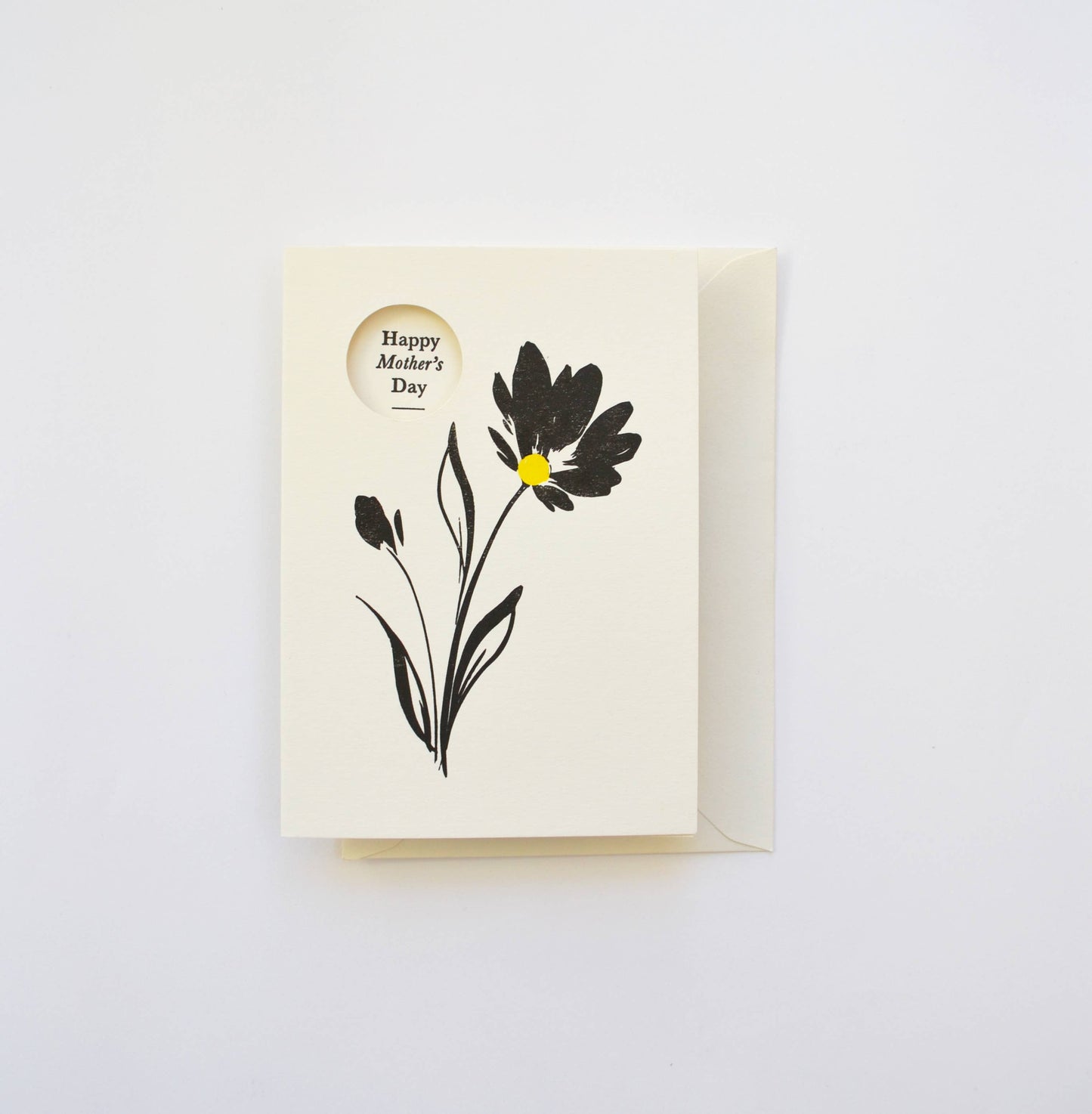 Floral Mother's Day Handcrafted Card - Letterpress Printed