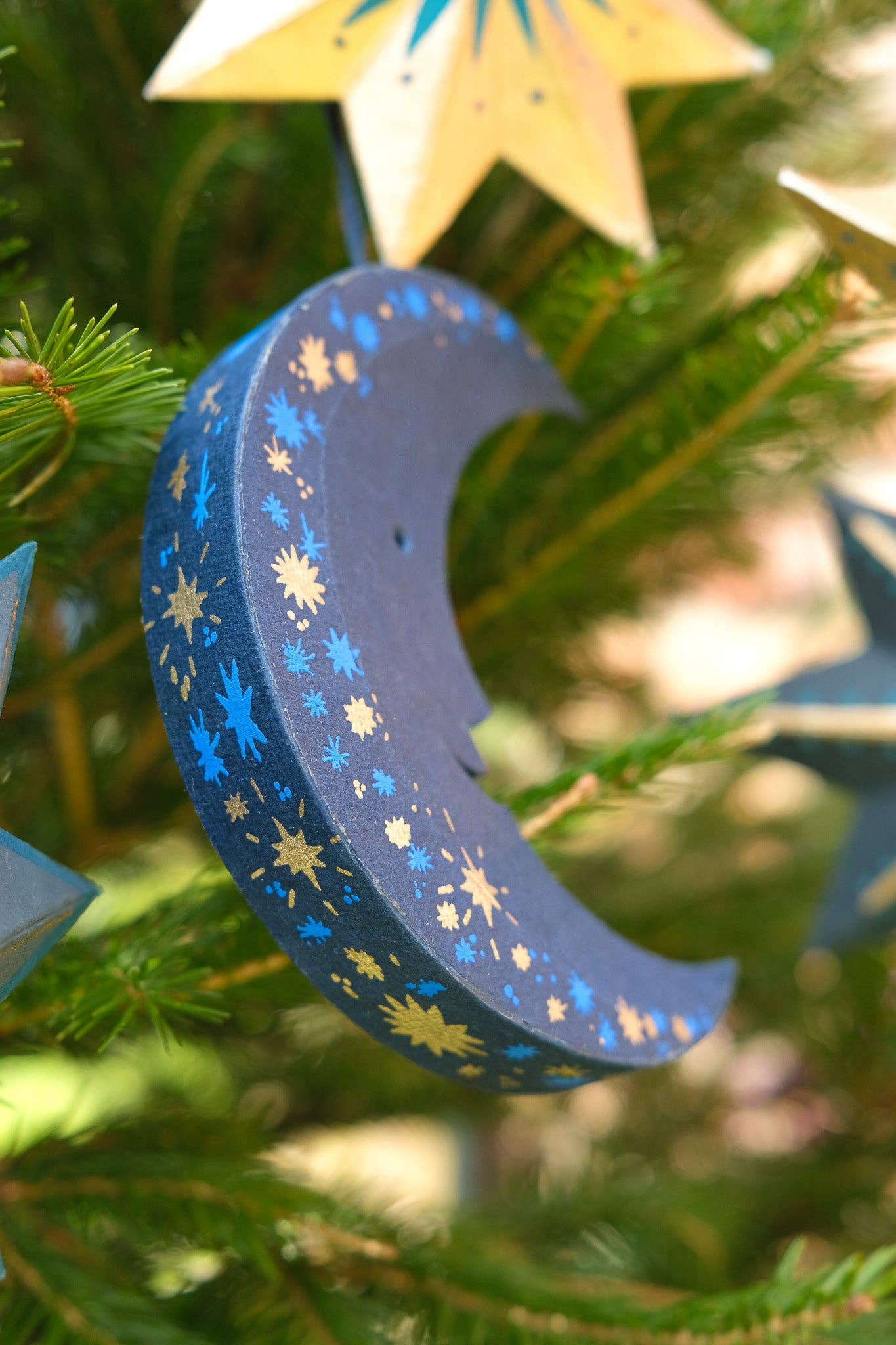 Midnight Man on the Moon Screen-Printed Board Decoration