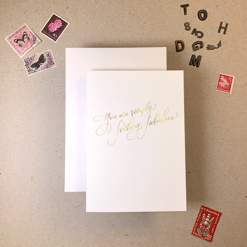 You Are Simply Fucking Fabulous Card