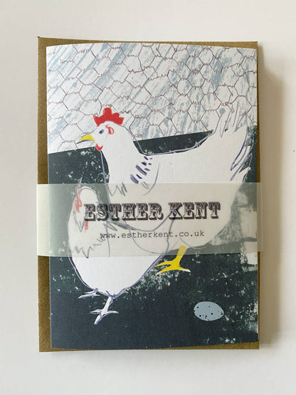 Garden Hens Concertina Card
