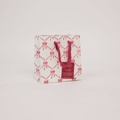 Block Printed Gift Bags (Small) - Christmas Pudding