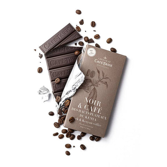 Cafe-Tasse Chocolate Bar 85g Black & Coffee from Kenya