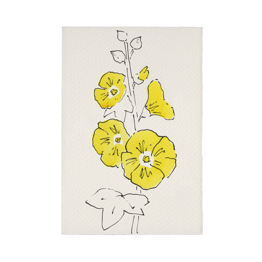 Charleston Collection Card - Hollyhock: Yellow