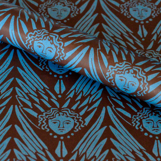 Cambridge Imprint Patterned Paper Suffolk Angels Bruised Copper