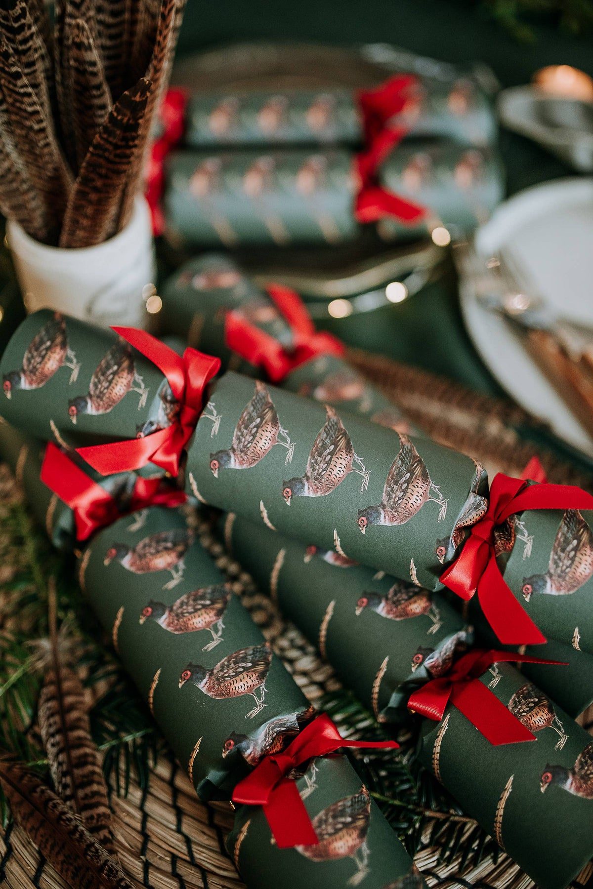 PHEASANT LUXURY CHRISTMAS CRACKERS