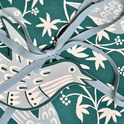 Cambridge Imprint 5 Fancy Songbird Gift Tags In Midwinter