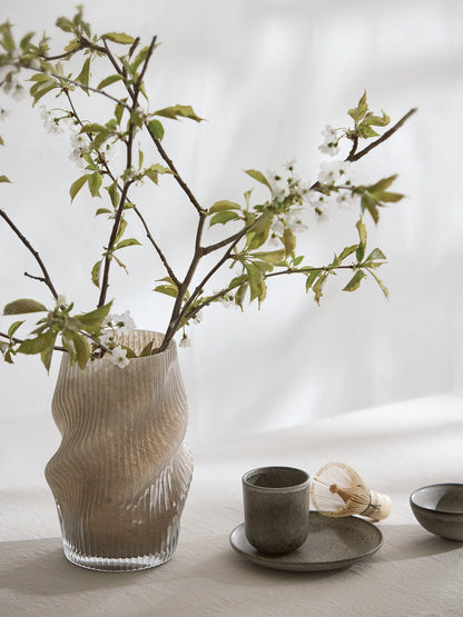 Glass Swirl Fano Vase