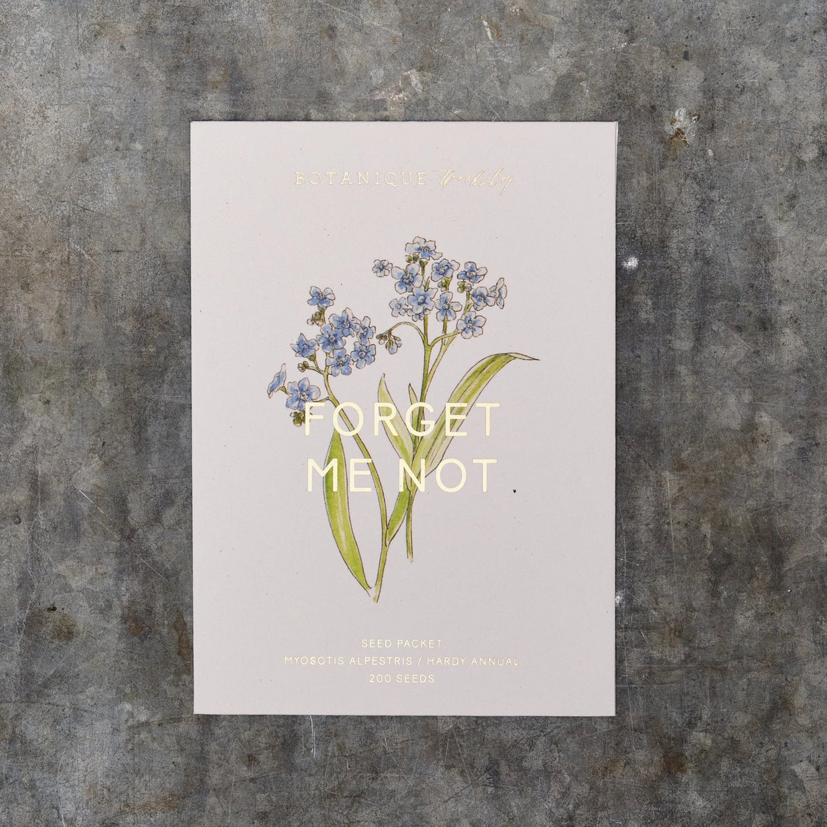 Forget-Me-Not Myosotis Alpestris Seed Packet
