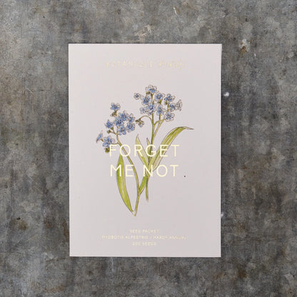 Forget-Me-Not Myosotis Alpestris Seed Packet