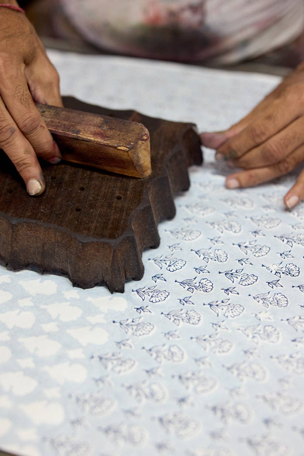 Hand Block Printed Gift Bags (Medium) - Blue Stone Collection