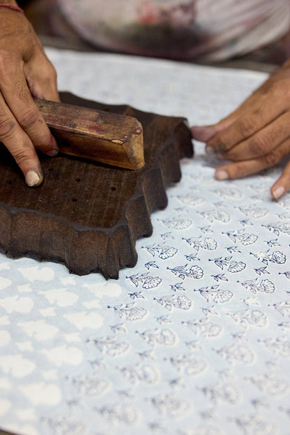 Hand Block Printed Gift Bags (Medium) - Blue Stone Collection