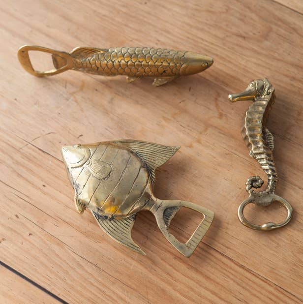 Brass Opener Seahorse