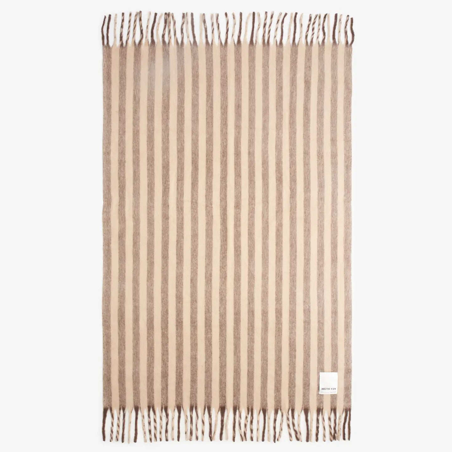 Artic Fox Burnt Umber Stripe Throw