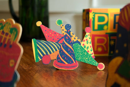 Party Hats Greeting Card