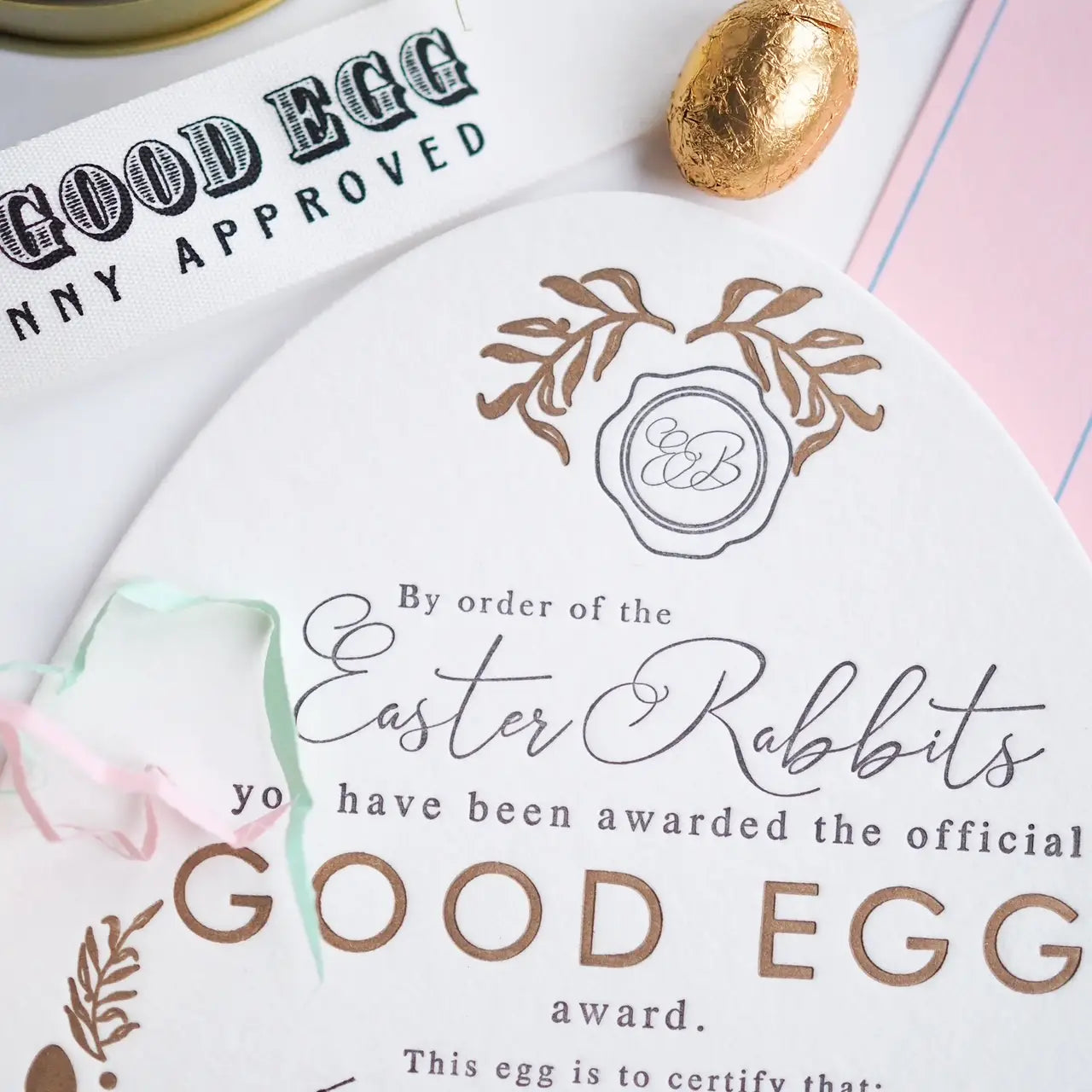 Good Egg Certificate