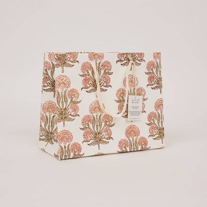 Hand Block Printed Gift Bags (Medium) - Terracotta Collection