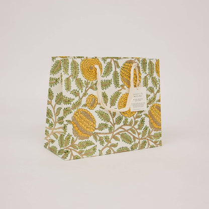 Hand Block Printed Gift Bags (Medium) Sunshine Refresh