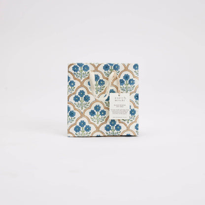 Hand Block Printed Gift Bags (Small) - Indigo Collection