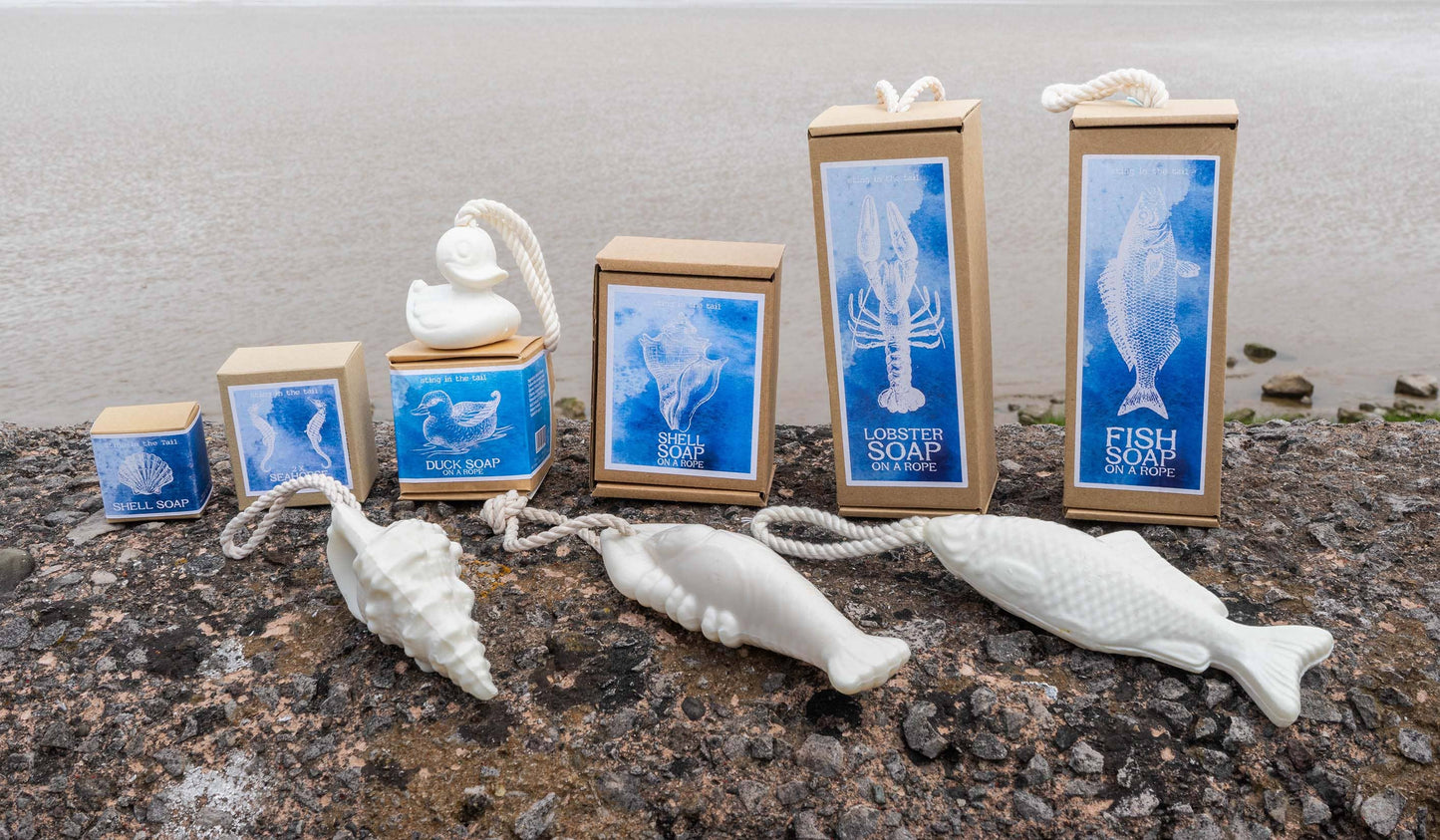 Fish Soap on a Rope in Box