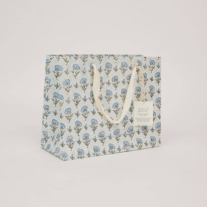 Hand Block Printed Gift Bags (Medium) - Blue Stone Collection