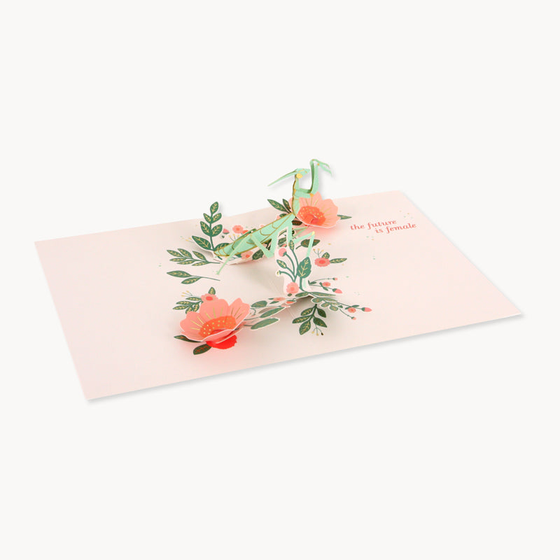Praying Mantis Greetings Card