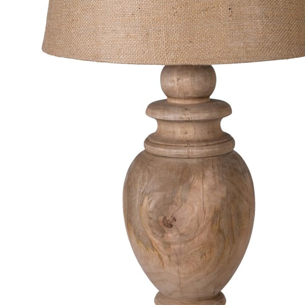 Genoa Bulbous Table Lamp with Jute Shade
