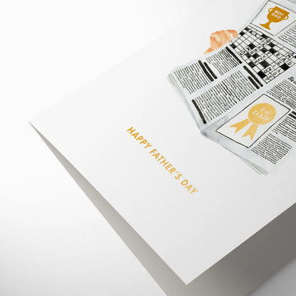 Father's Day Newspaper Greetings Card