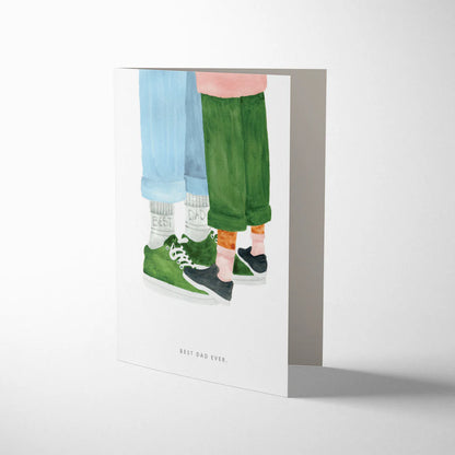 Best Dad Socks Greetings Card